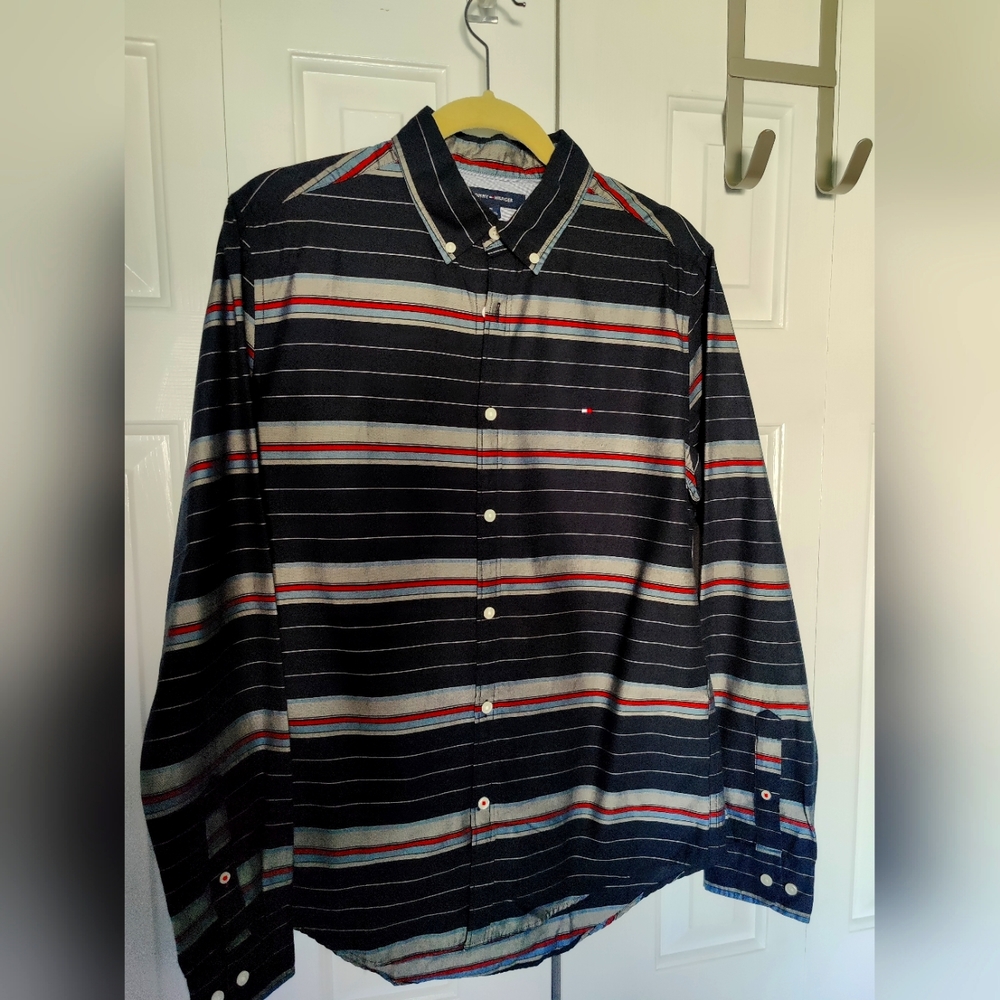 Tommy Hilfiger Striped Button Down Medium